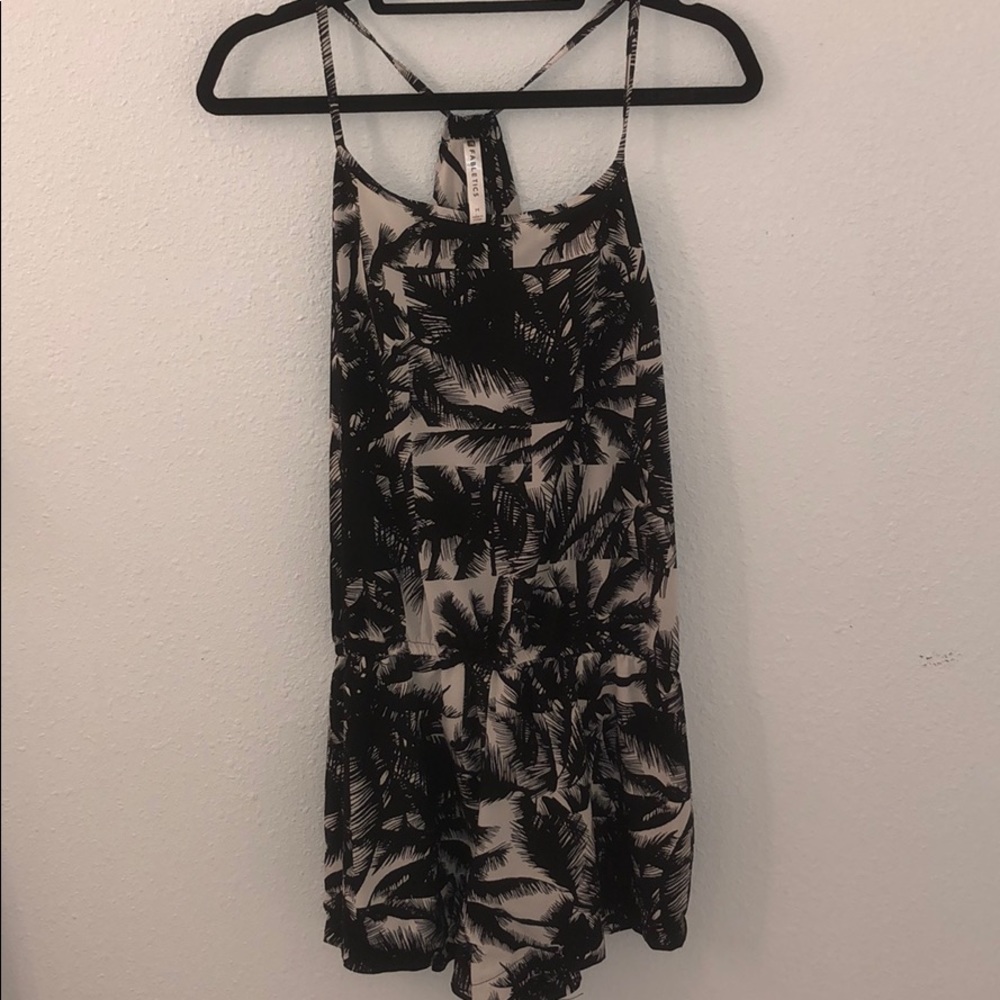 Black and White Fabletics Romper
